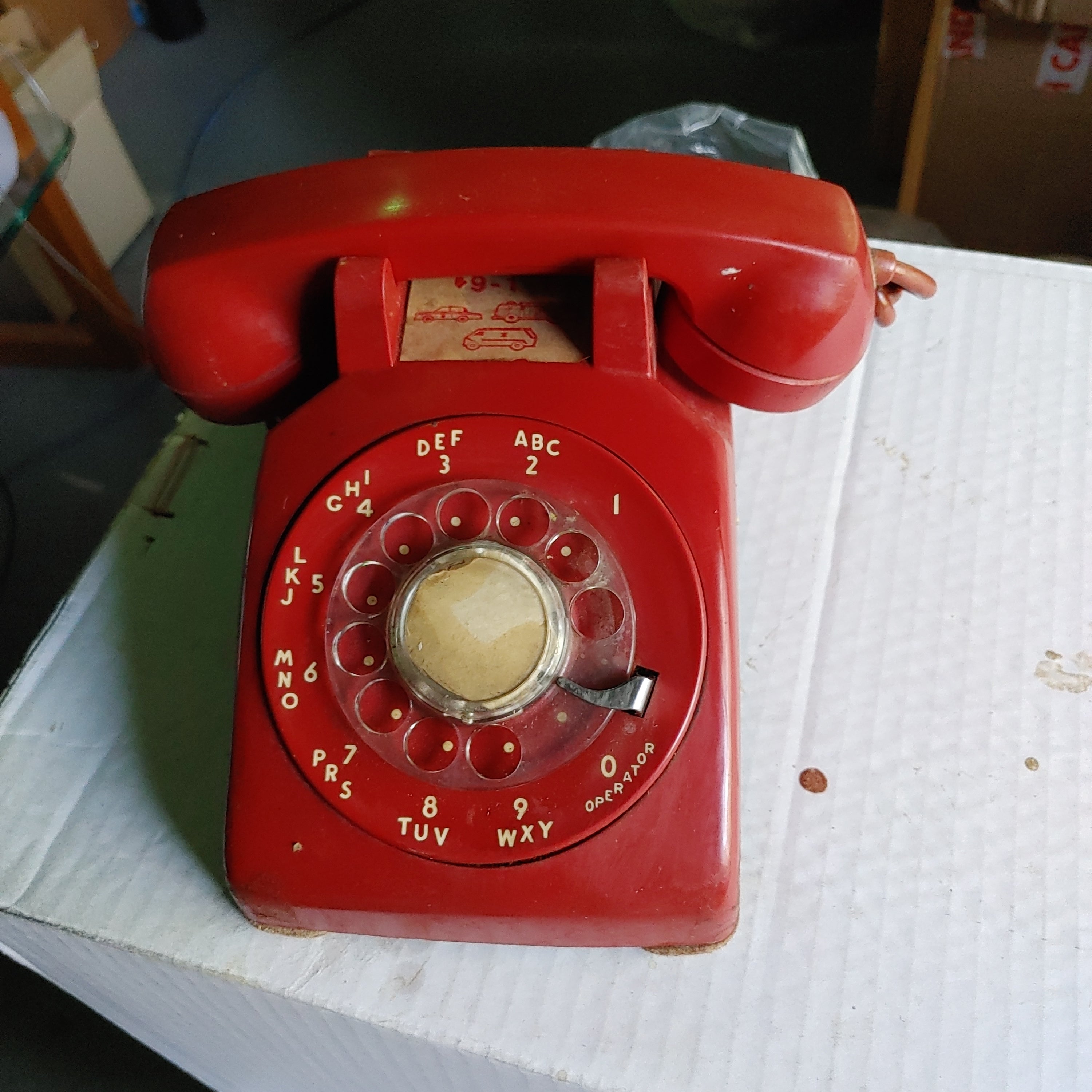 Rental only Rotary telephone multiple colours