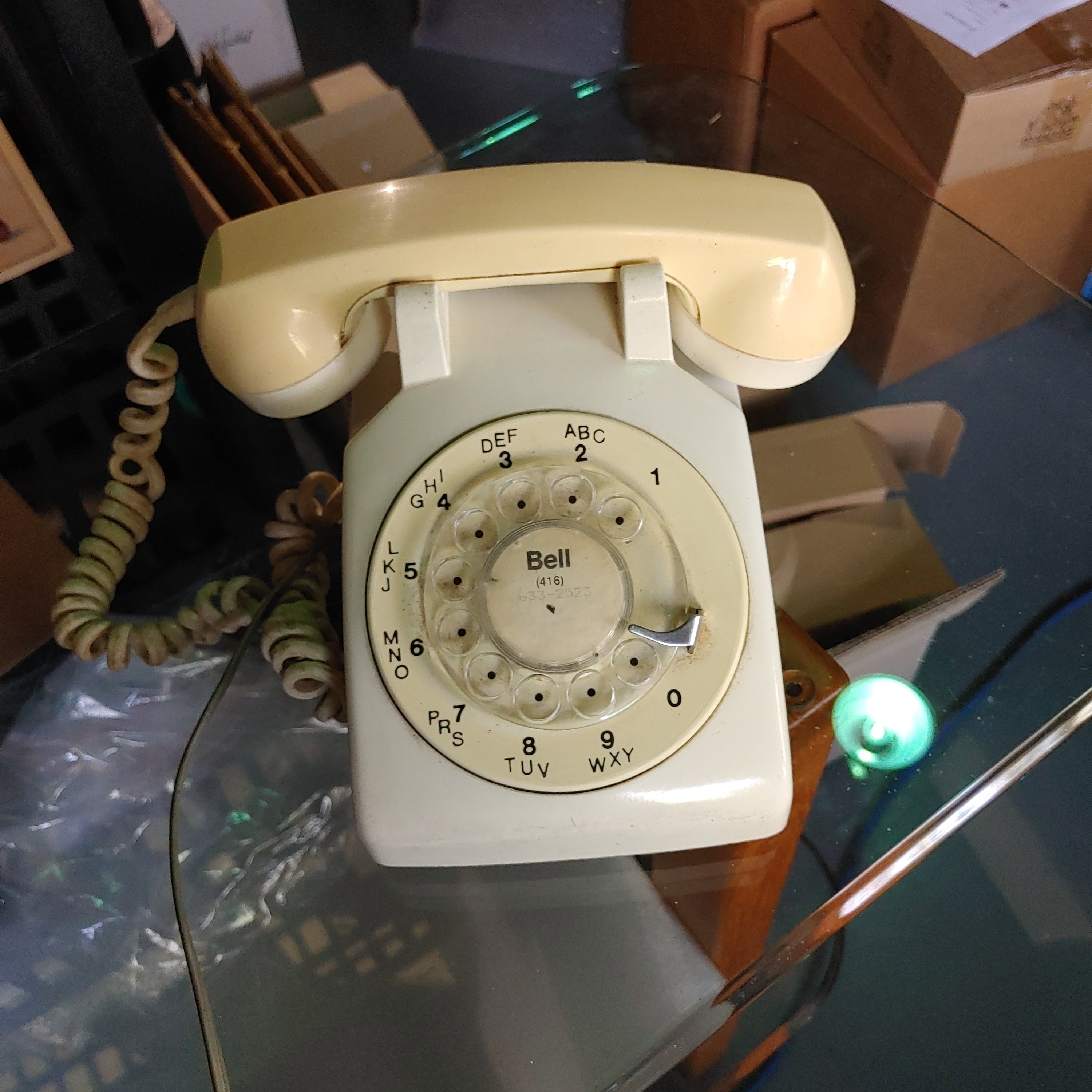 Rental only Rotary telephone multiple colours