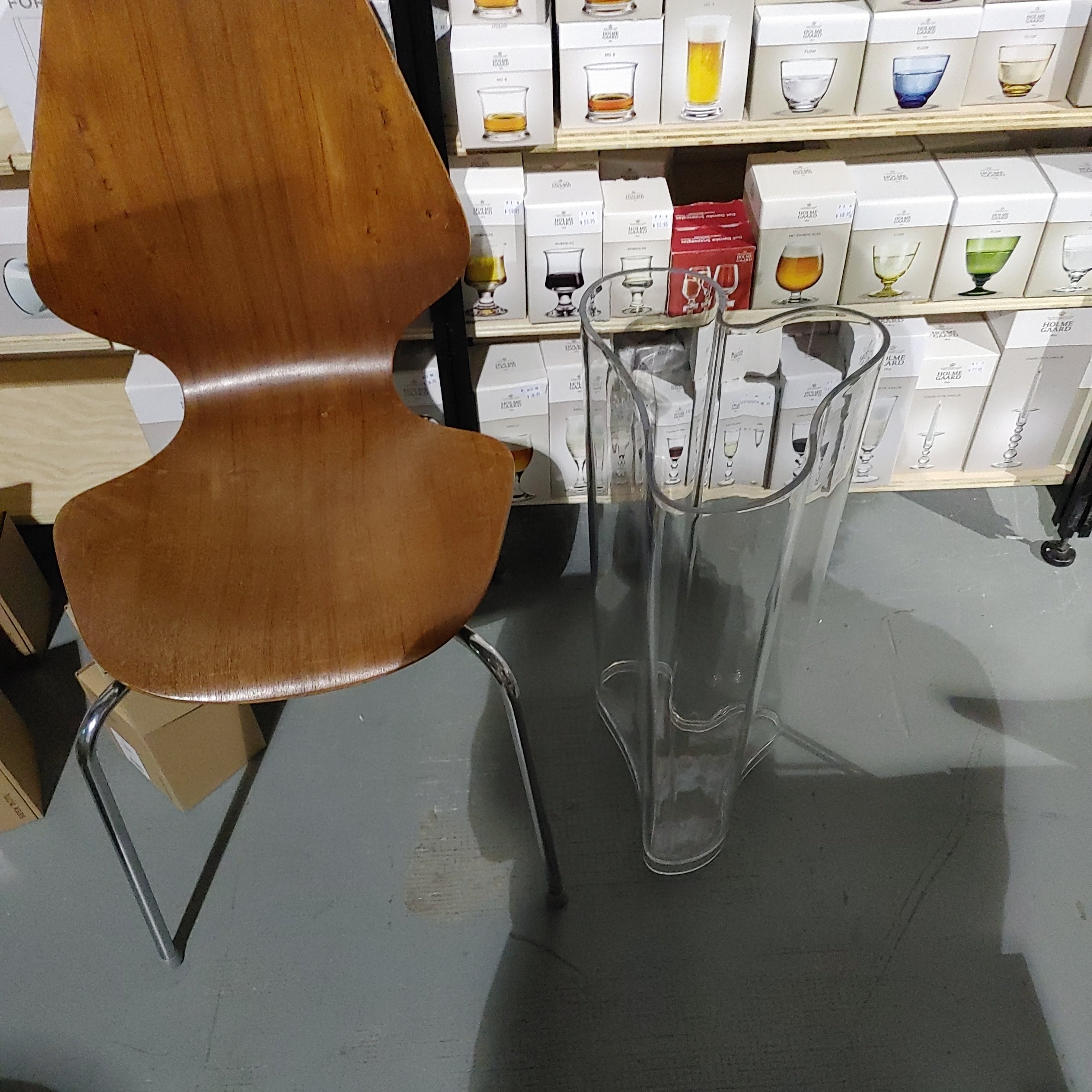 Rental only lucite umbrella stand