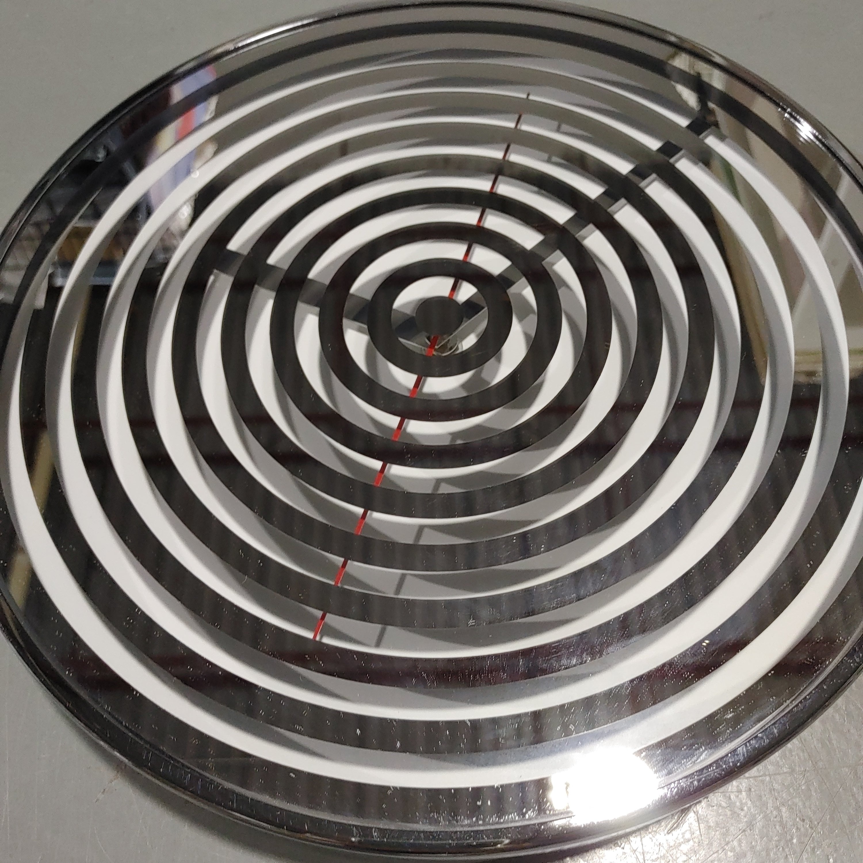 Wall clock metallic circles