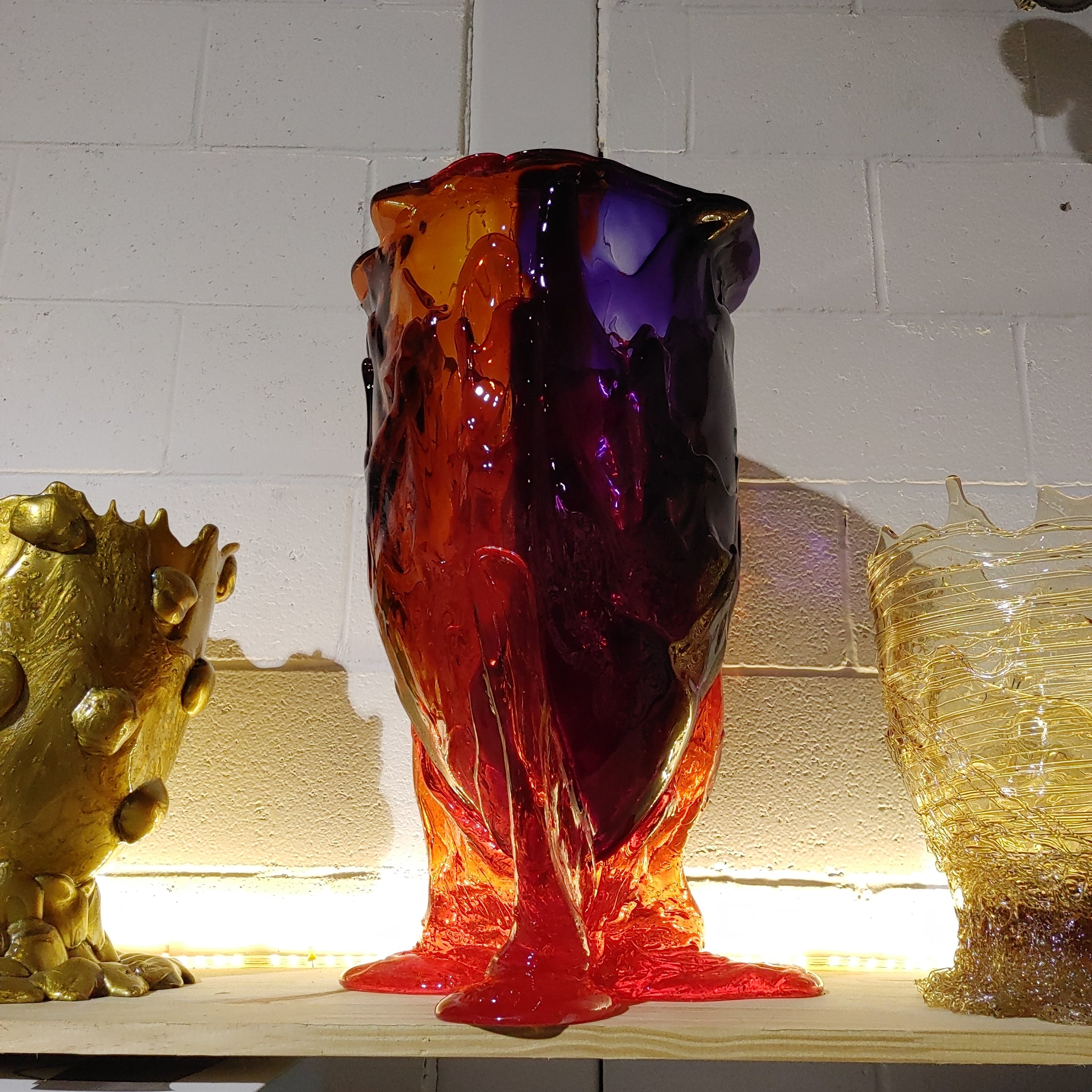 Gaetano Pesce fish vase XL VASO AMAZONIA XL cl red,cl purple,cl orange/cl orange