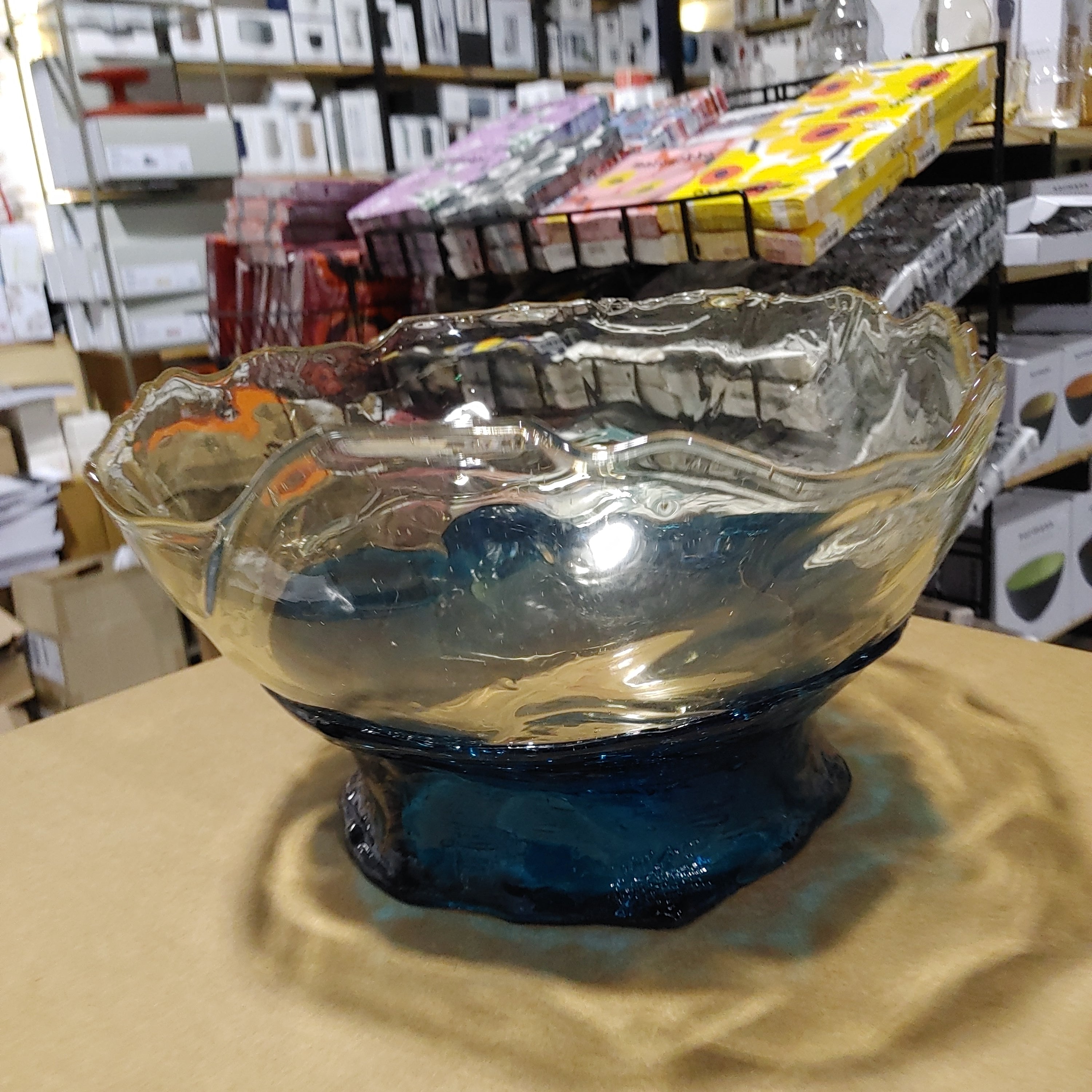 Gaetano Pesce fish vase Large BIG COLLINA BASKET Clear, Emerald Green