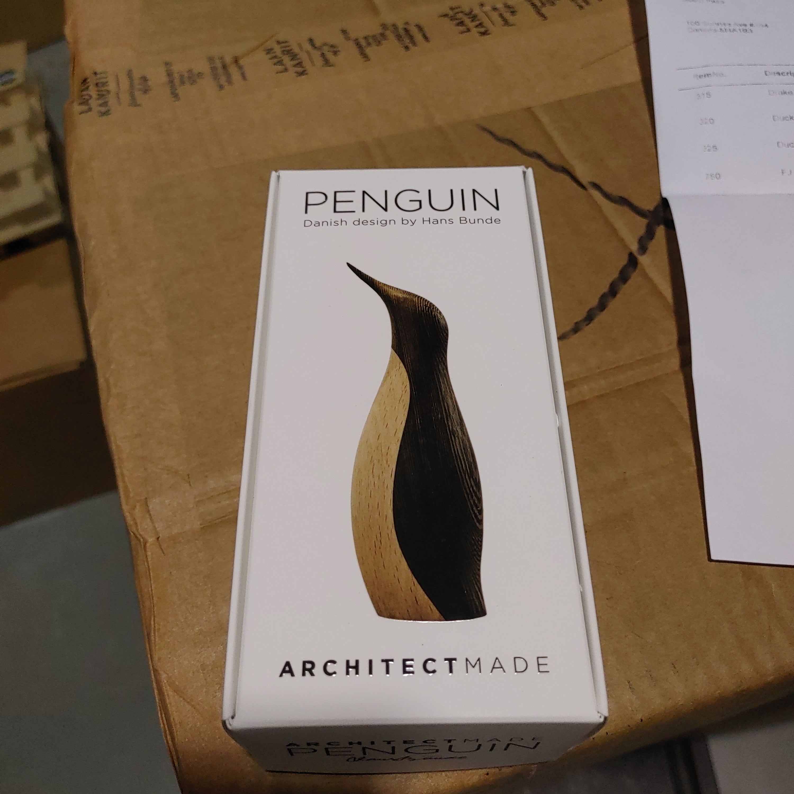 PENGUIN ORGANIC LINES AND NUANCES  Wenge and Beech wood 3 sizes