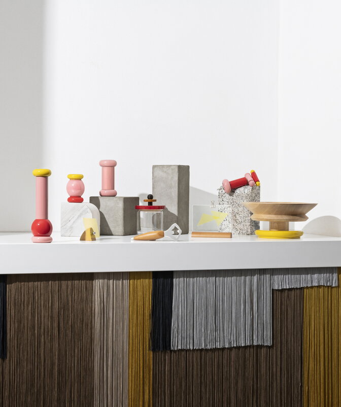 ES17 2 Sottsass corkscrew, red - pink - yellow