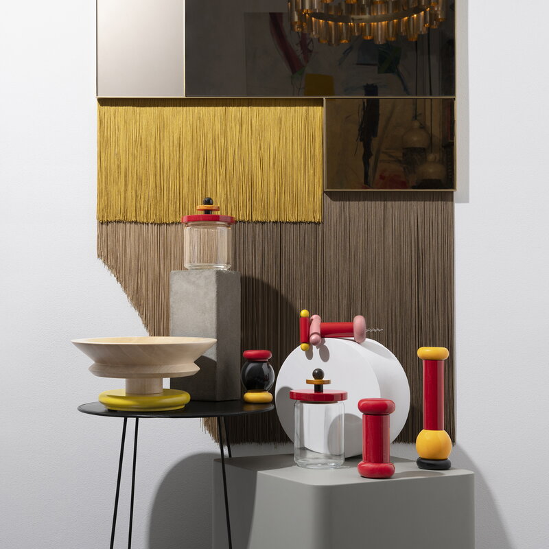 ES17 2 Sottsass corkscrew, red - pink - yellow