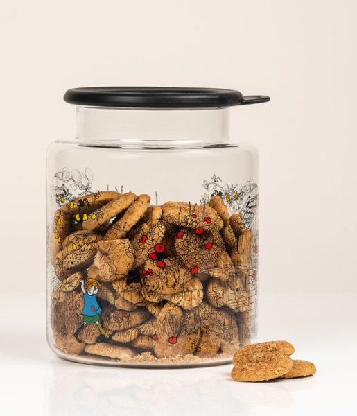 Glass jar with silicone lid 2L, The way home