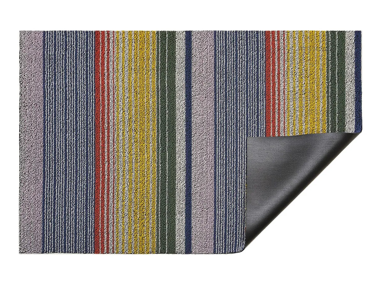 Shag Door Mat Pop Stripe -Multi 18"x28"