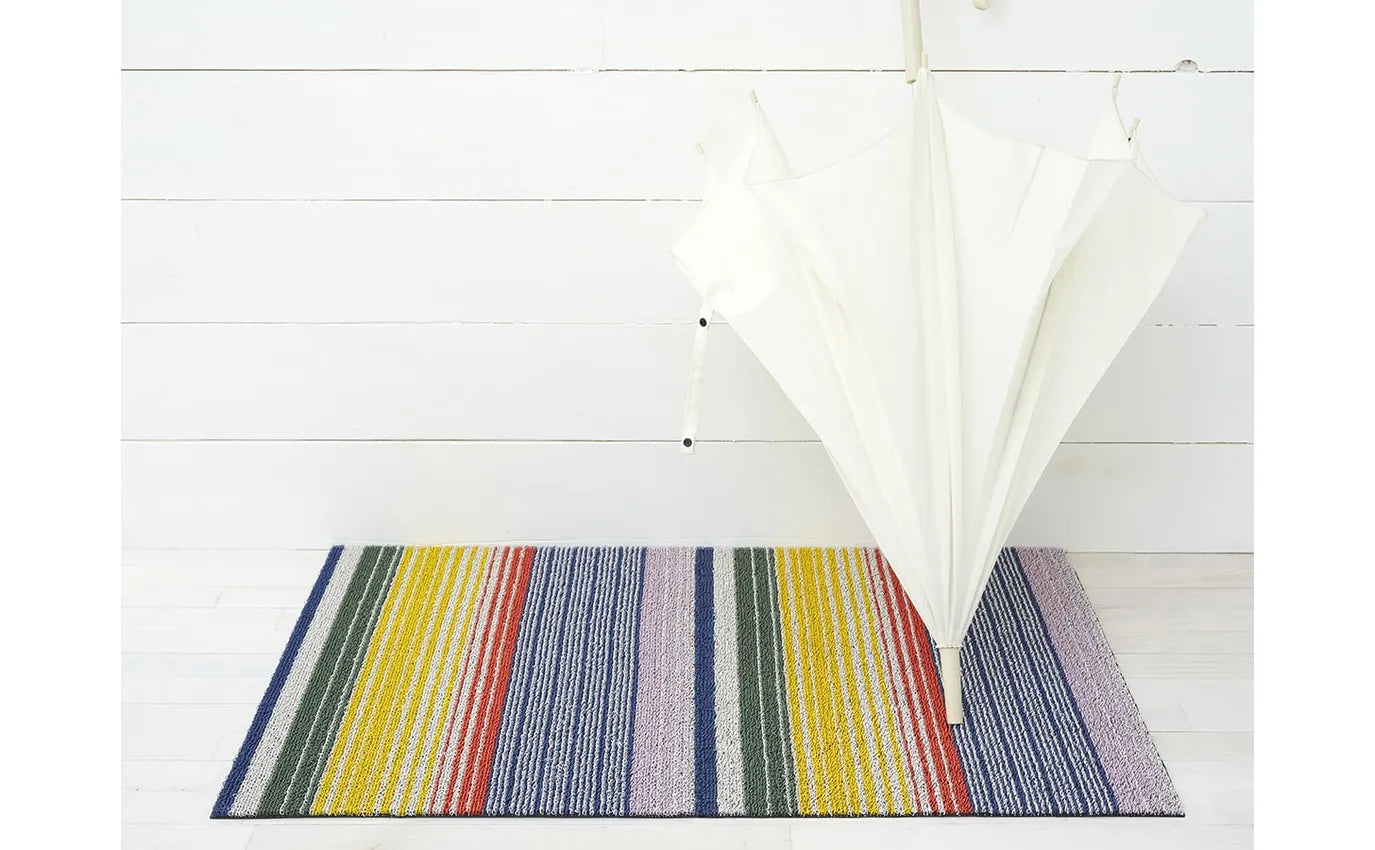 Shag Door Mat Pop Stripe -Multi 18"x28"
