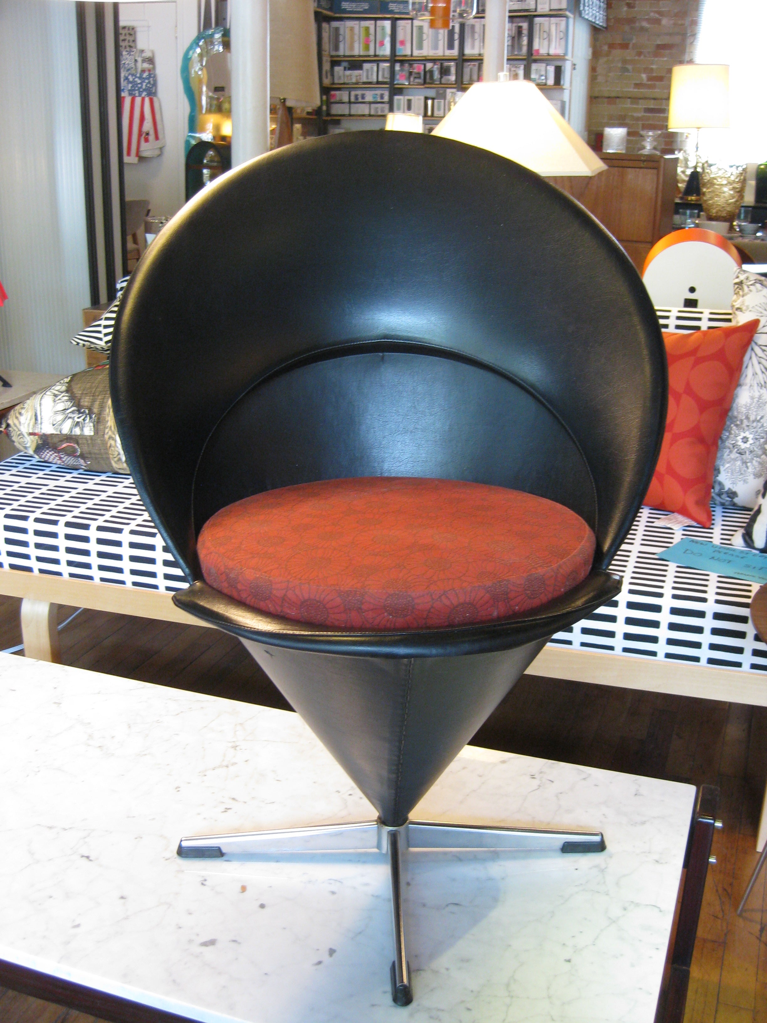 Vintage Vernor Panton Cone Chair 1960's Denmark