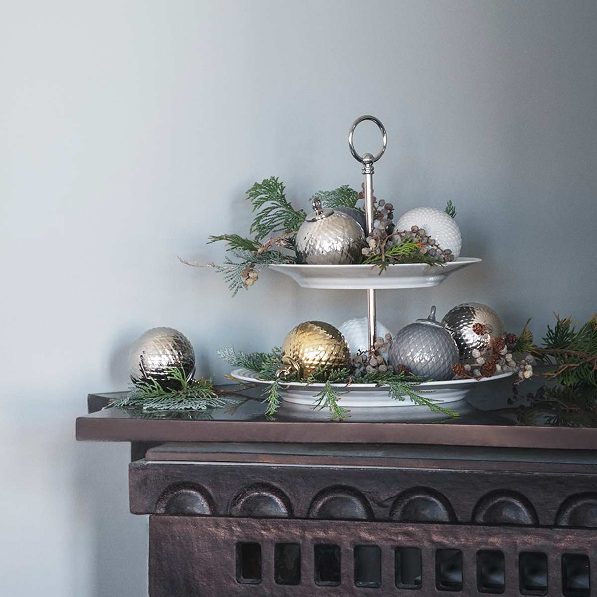 Rhombe Decoration Ball Ø7 cm Gold *