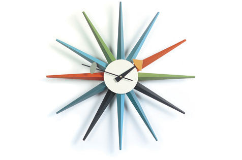 Sunburst clock by George Nelson for Vitra