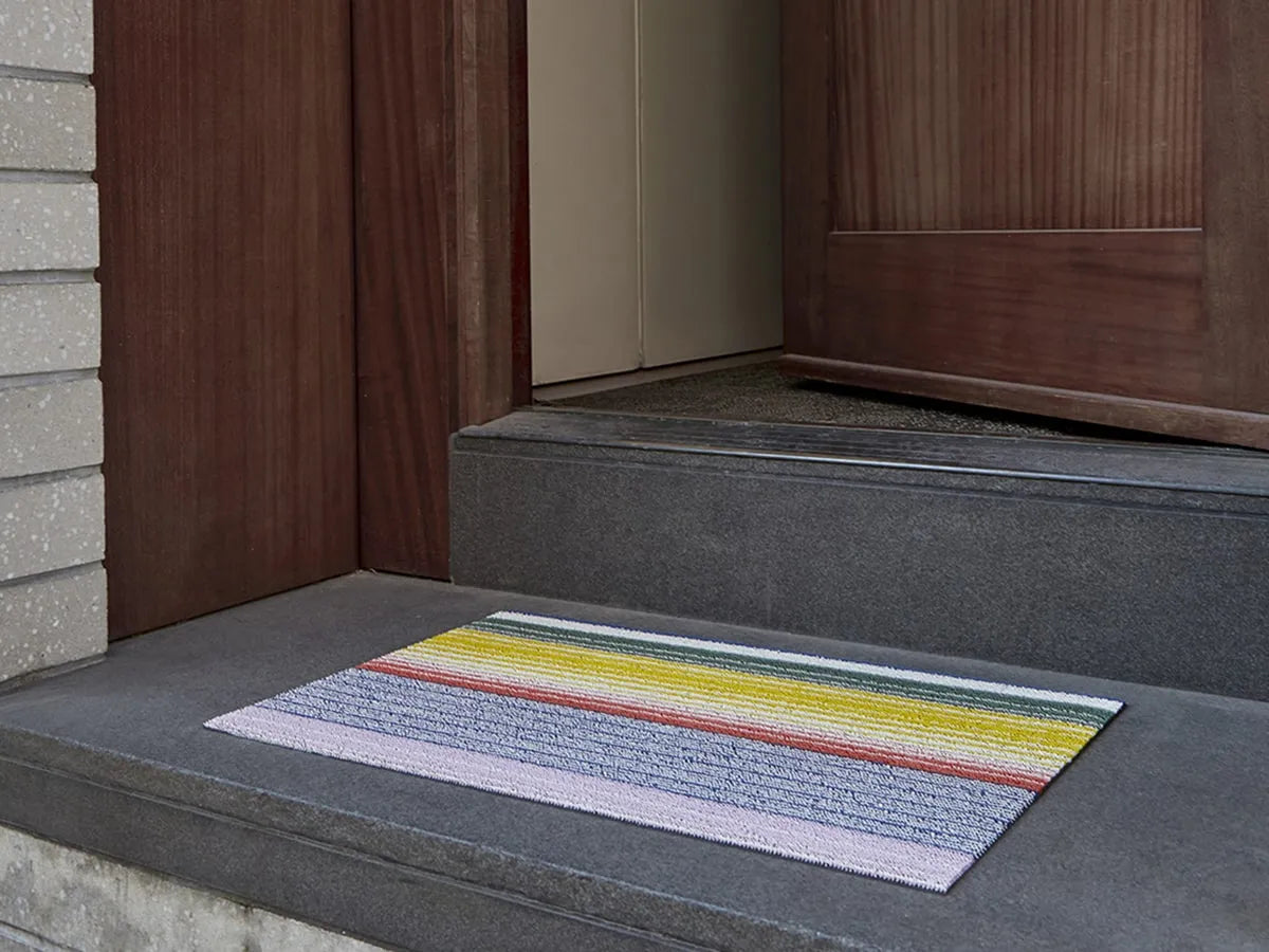 Shag Door Mat Pop Stripe -Multi 18"x28"