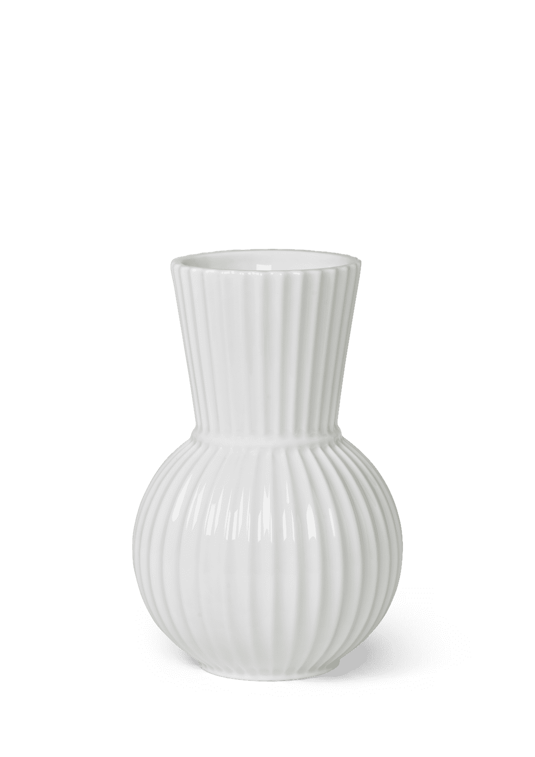 Lyngby Tura Vase white porcelain H18 H: 7.1" Ø: 4.7"