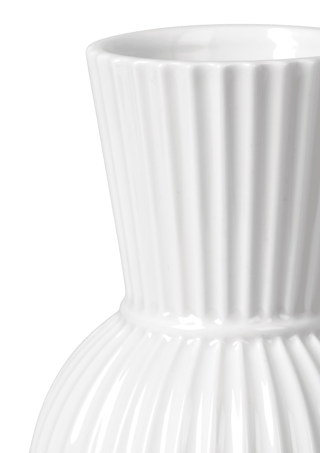 Lyngby Tura Vase white porcelain H18 H: 7.1" Ø: 4.7"