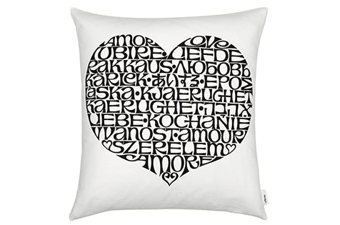 Graphic Print Pillows - International Love Heart Alexander Girard