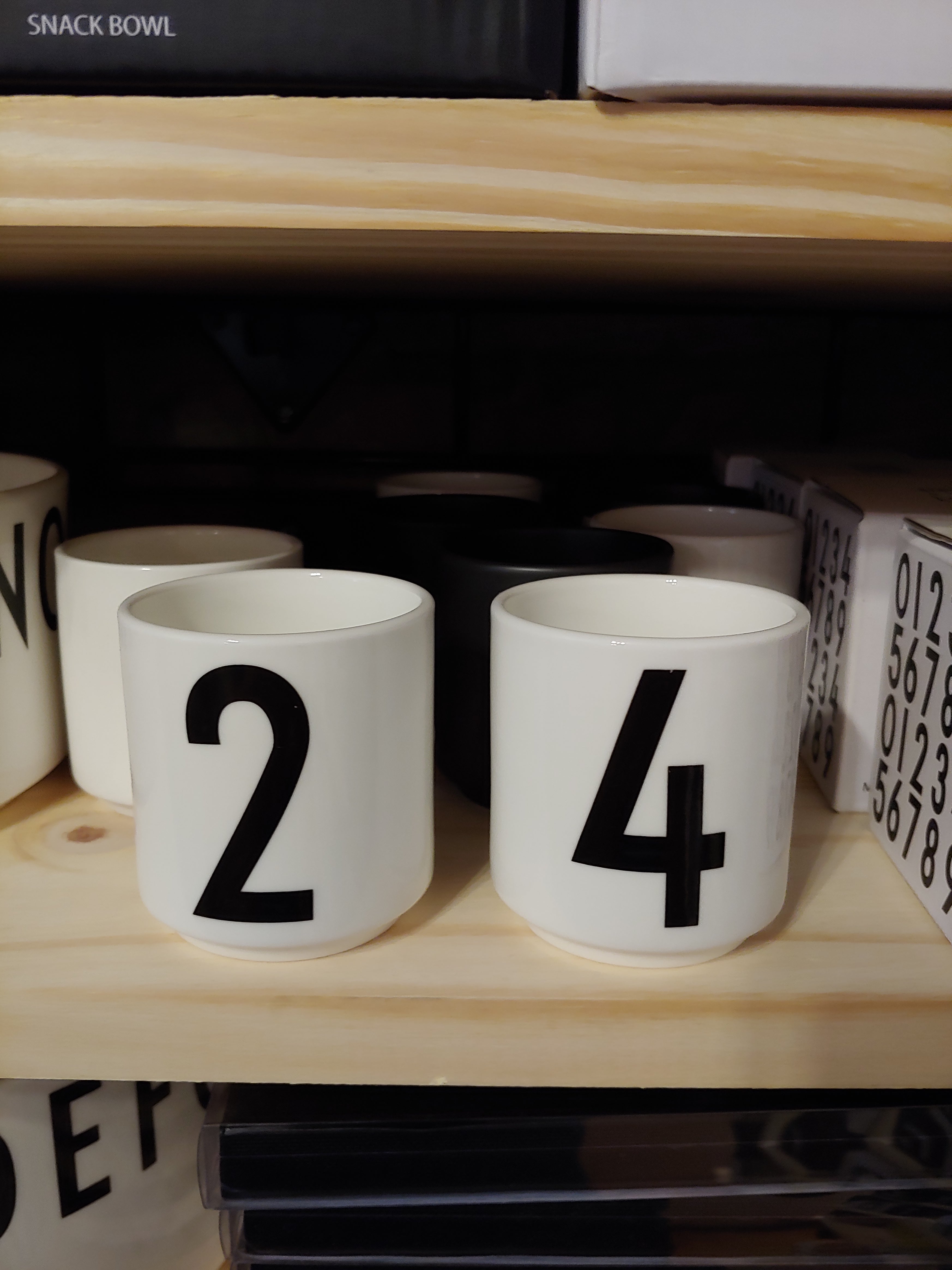 Design Letters Espresso cup singles ( 5, 6, 7, 8, 9, 0 )