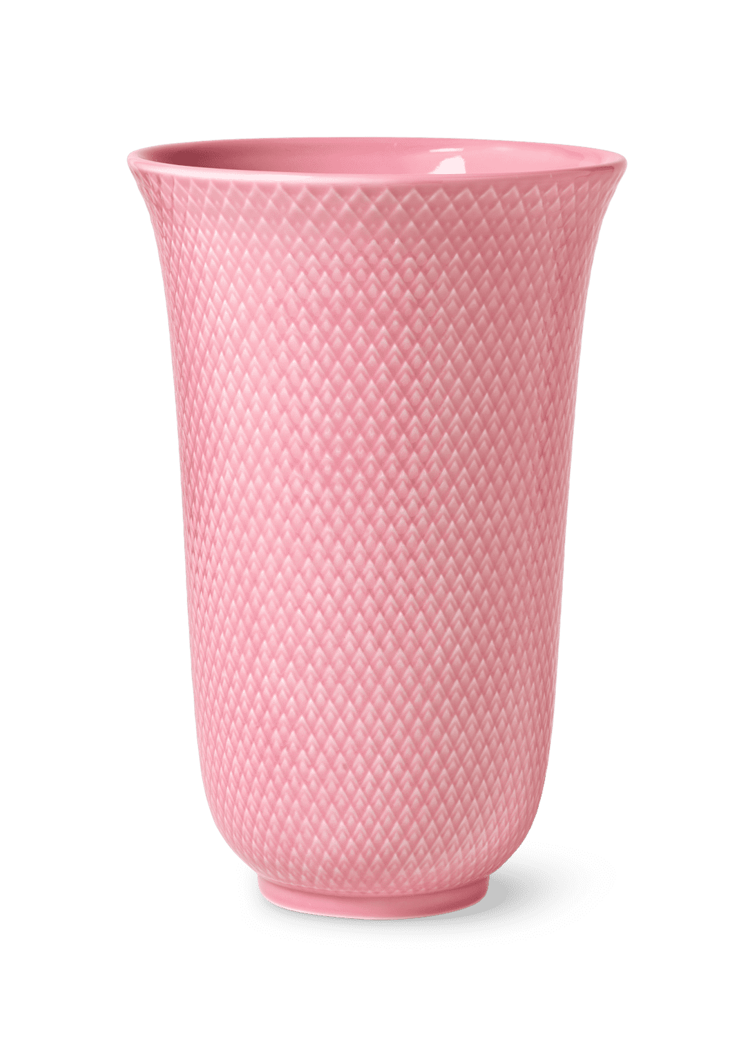 Rhombe Color Vase 20cm rose porcelain