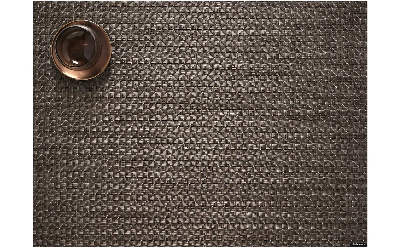 Chilewich Placemat Rectangular Origami Cocoa