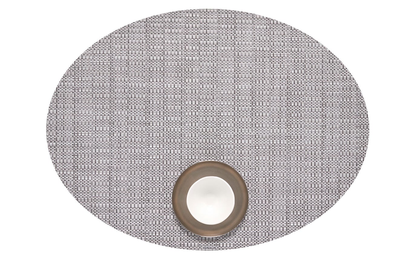 Chilewich Placemat Oval 14x19.25" Thatch (multiple colours)