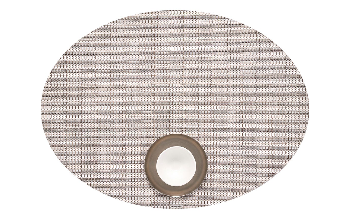 Chilewich Placemat Oval 14x19.25" Thatch (multiple colours)