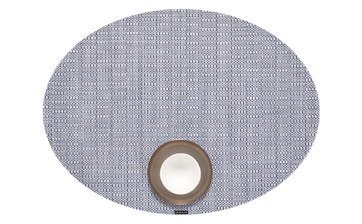 Chilewich Placemat Oval 14x19.25" Thatch (multiple colours)