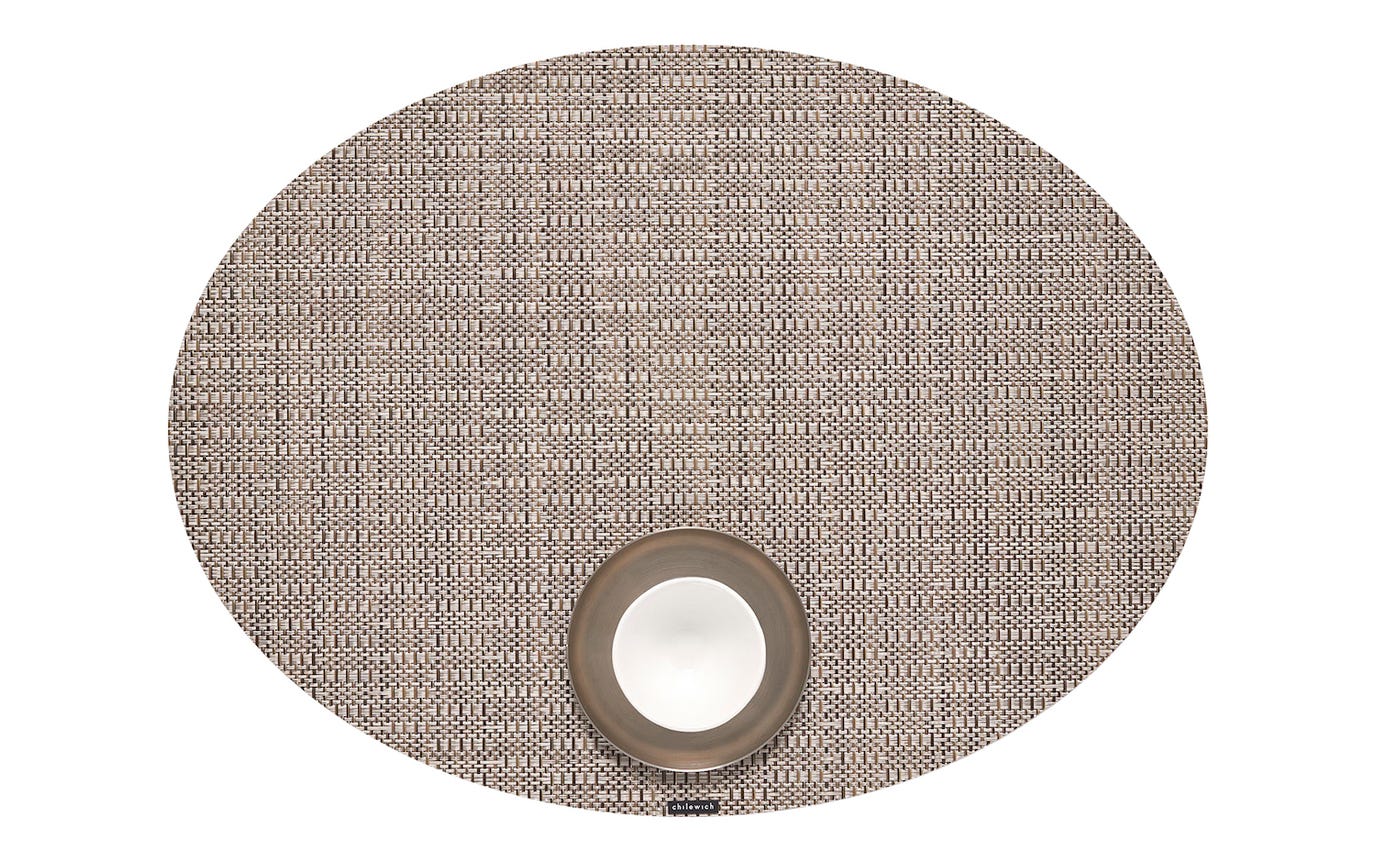Chilewich Placemat Oval 14x19.25" Thatch (multiple colours)