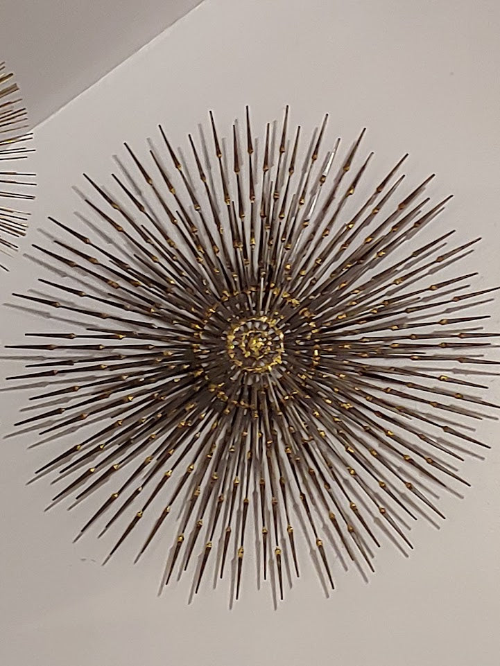 Metal vintage wall art sunburst