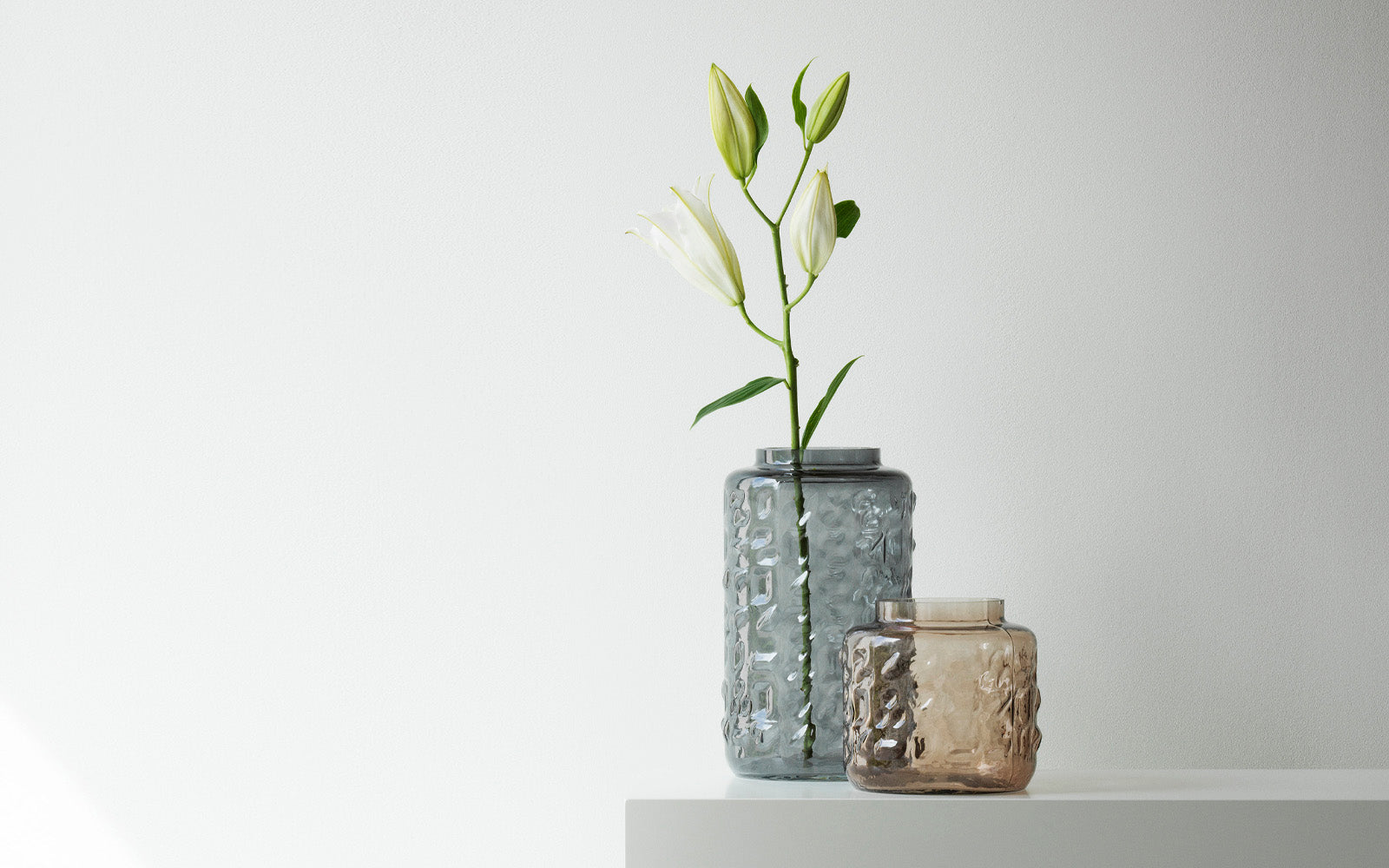 Tombola Vase H31 cm Grey