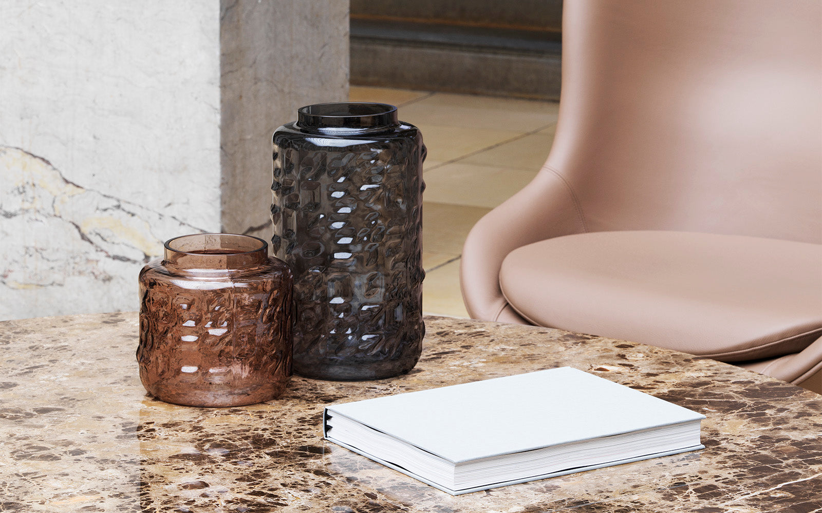 Tombola Vase H31 cm Grey