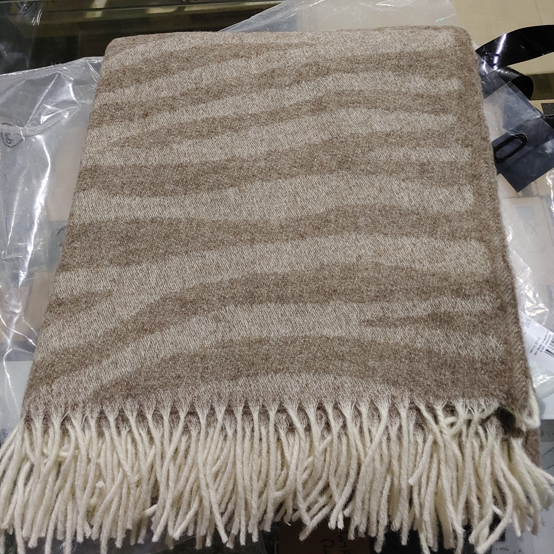 Blanket wool  130x200cm - Savannah Throw Sand