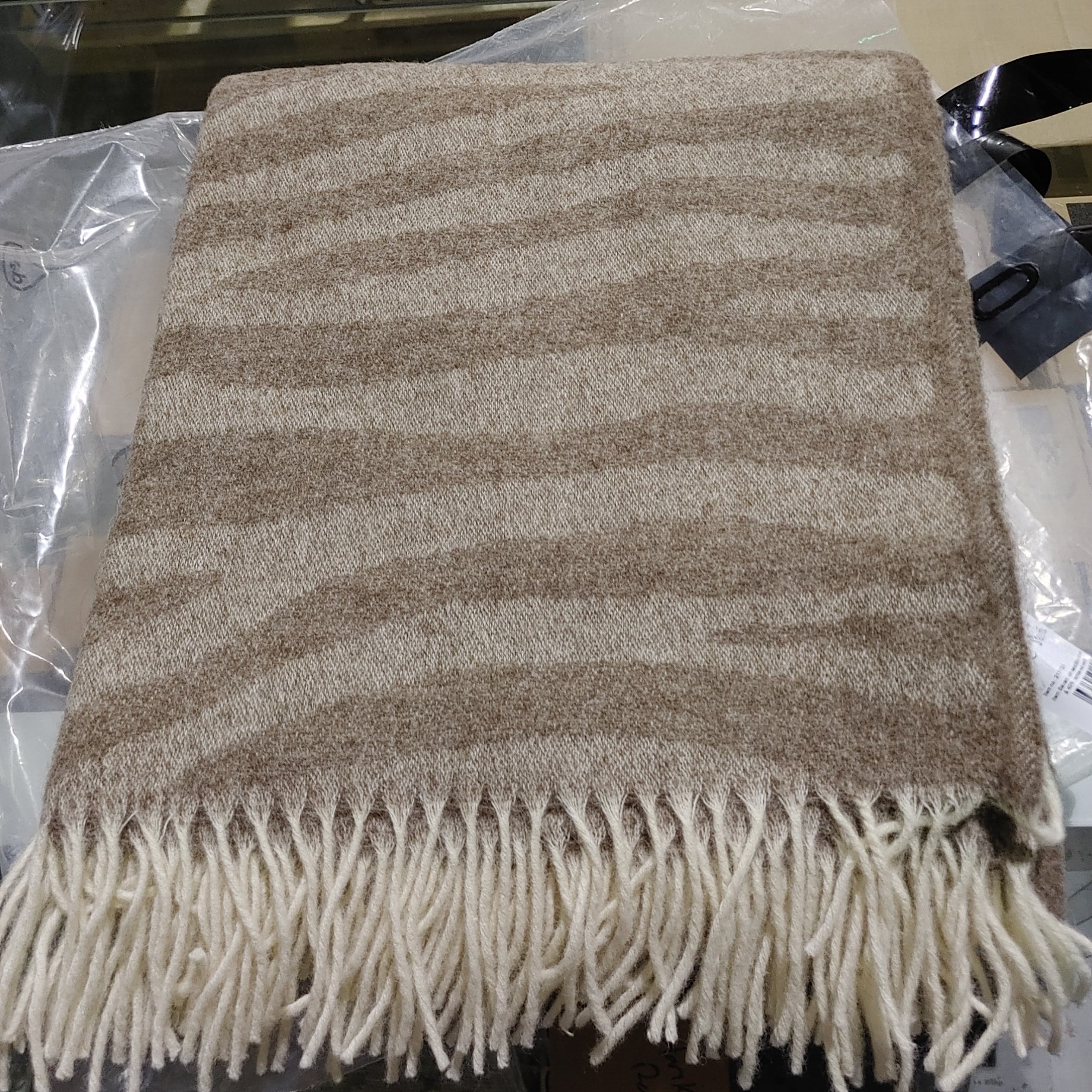 Klippan throw wool blanket 130x200 cm Savannah Throw Sand