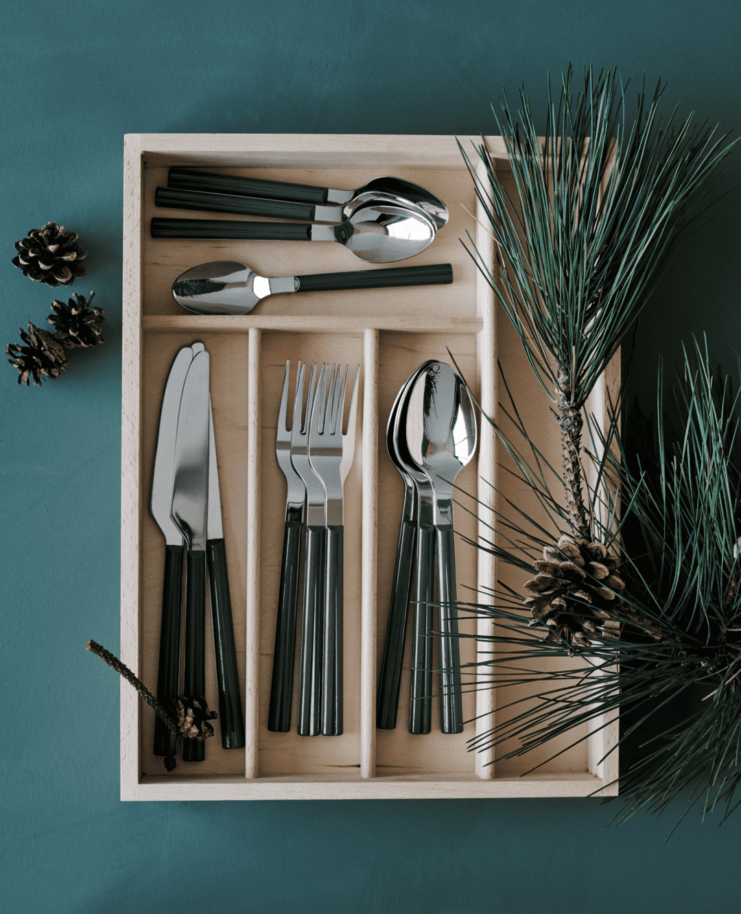 GC Bistro Cutlery sets ash grey 16 parts