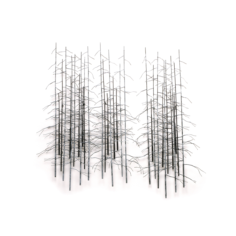 Curtis Jere metal wall art winter trees (set of 3)