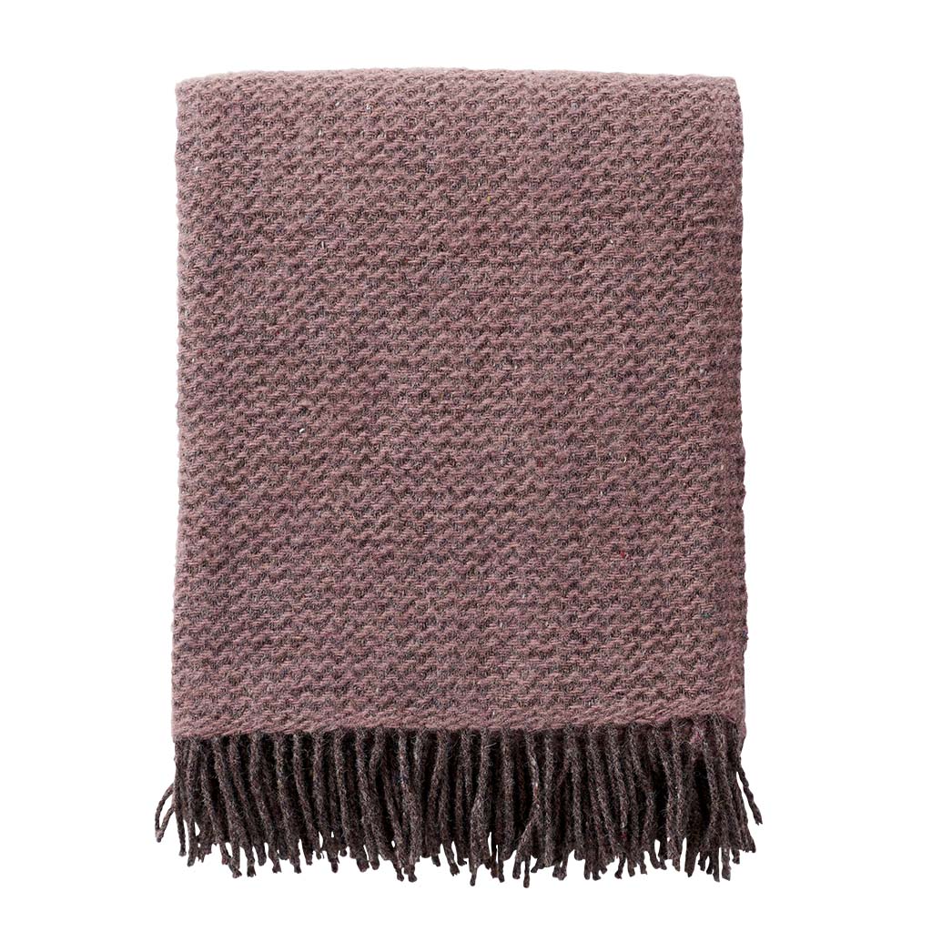 Blanket wool 130x200cm - Wave brown