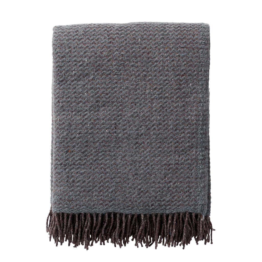 Blanket wool 130x200cm - Wave brown