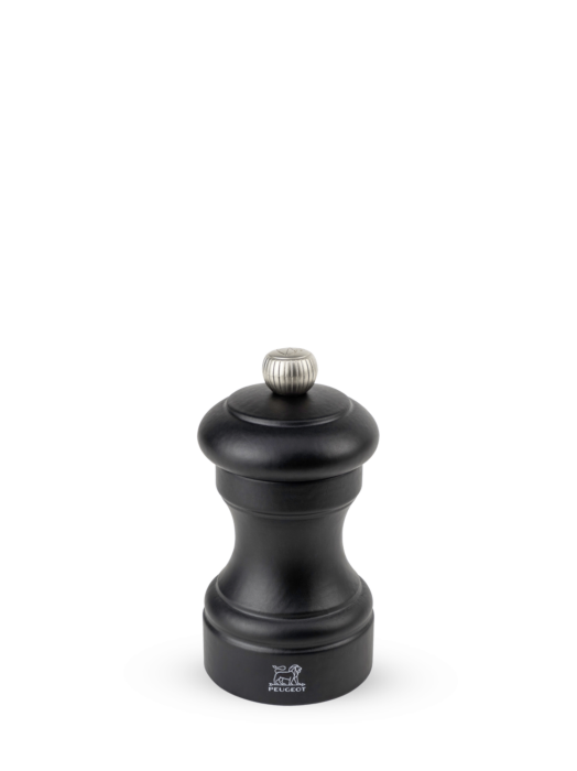 Bistro Manual pepper mill, beech wood, matte black finish, 10 cm