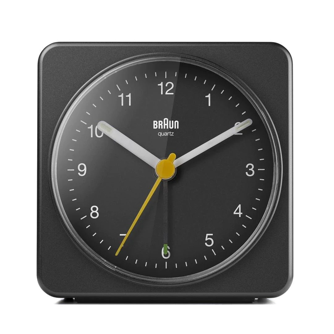 BC03B Braun Classic Analogue Alarm Clock  - Black