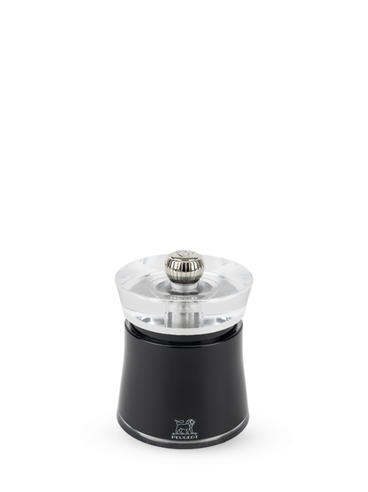 Bali Manual pepper mill in acrylic, black 8 cm - 3in.