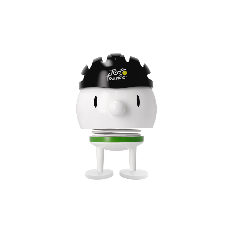 Medium Tour de France Bumble Hoptimist -White-Red dots