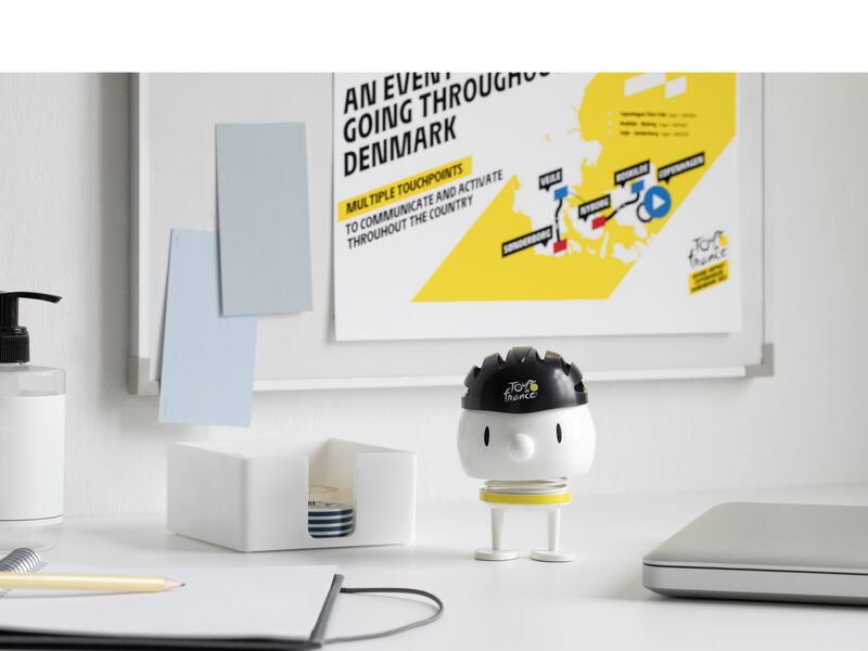 Medium Tour de France Bumble Hoptimist -White-Red dots