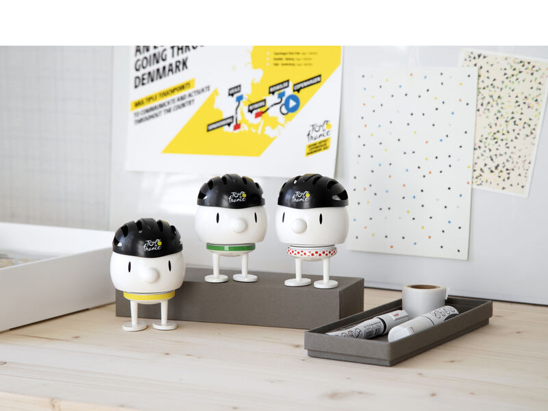 Medium Tour de France Bumble Hoptimist -White-Red dots