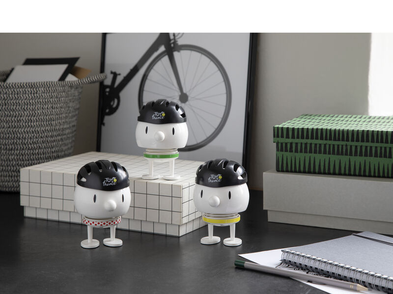 Medium Tour de France Bumble Hoptimist -White-Red dots