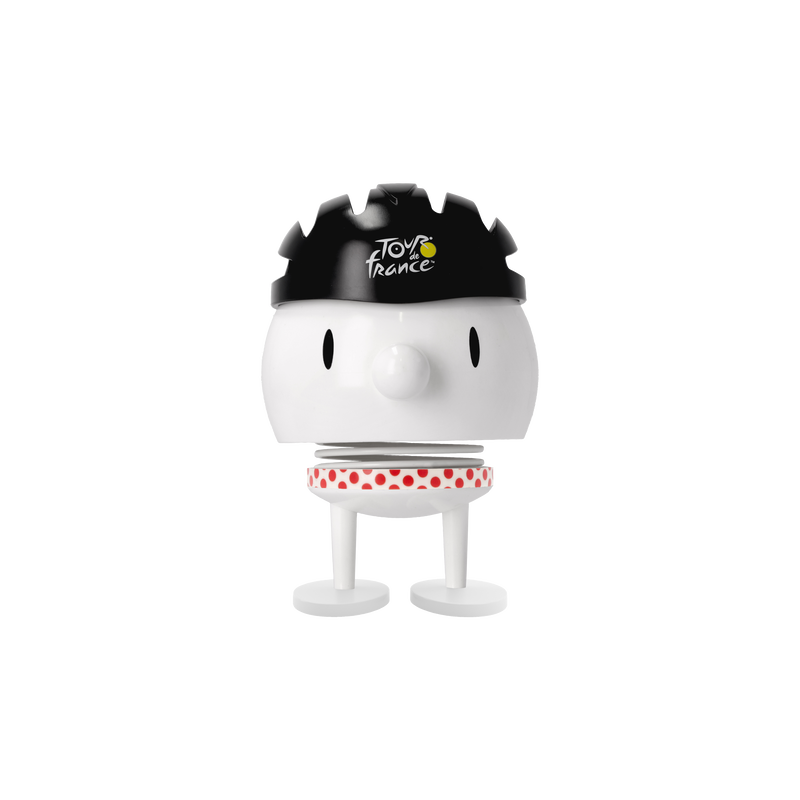 Medium Tour de France Bumble Hoptimist -White-Red dots