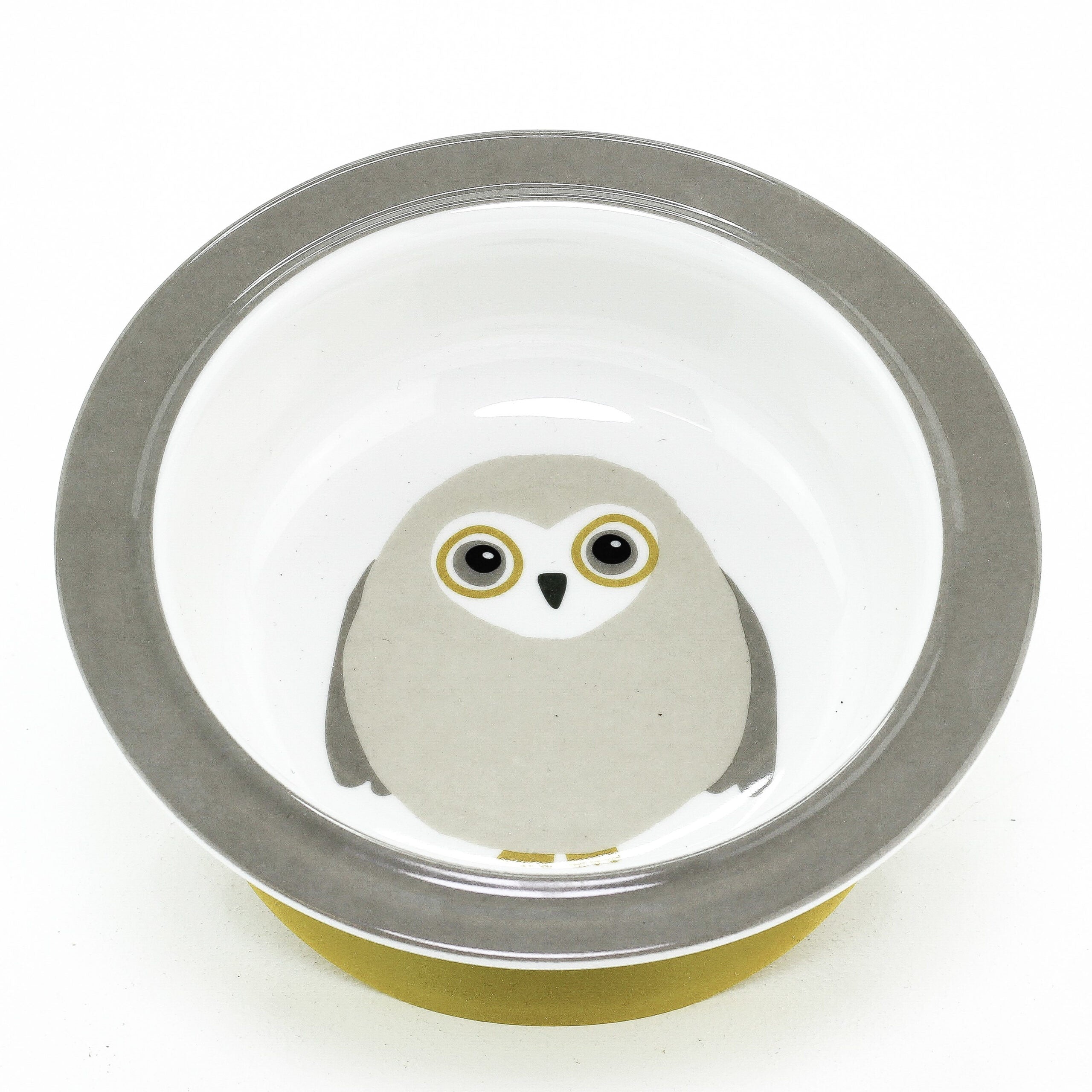 Owls, Suction Bowl, grey
