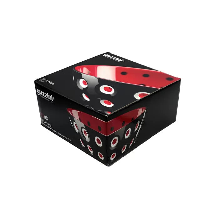 LE MURRINE | BOWL Ø20 - BLACK/WHITE/RED