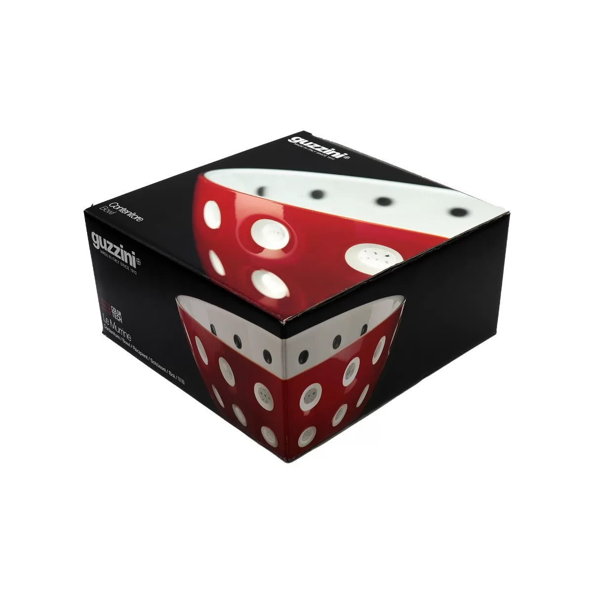 LE MURRINE | BOWL Ø20 - RED/WHITE/TRANSPARENT