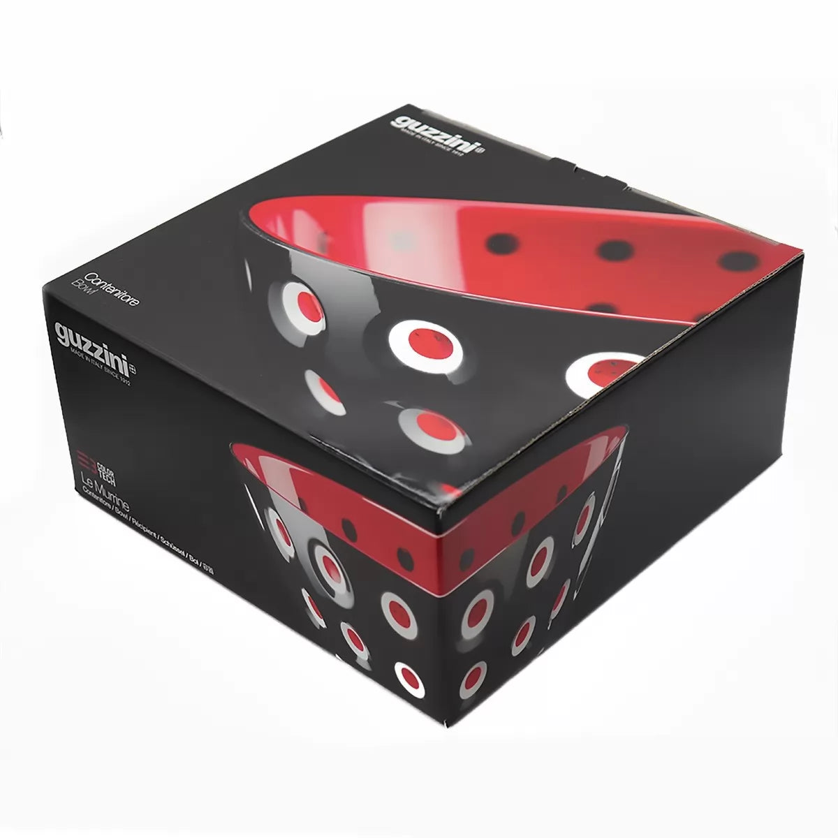 LE MURRINE | BOWL Ø25 - BLACK/WHITE/RED