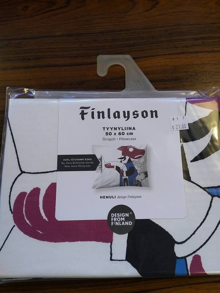 Moomin pillowcase Hemuli