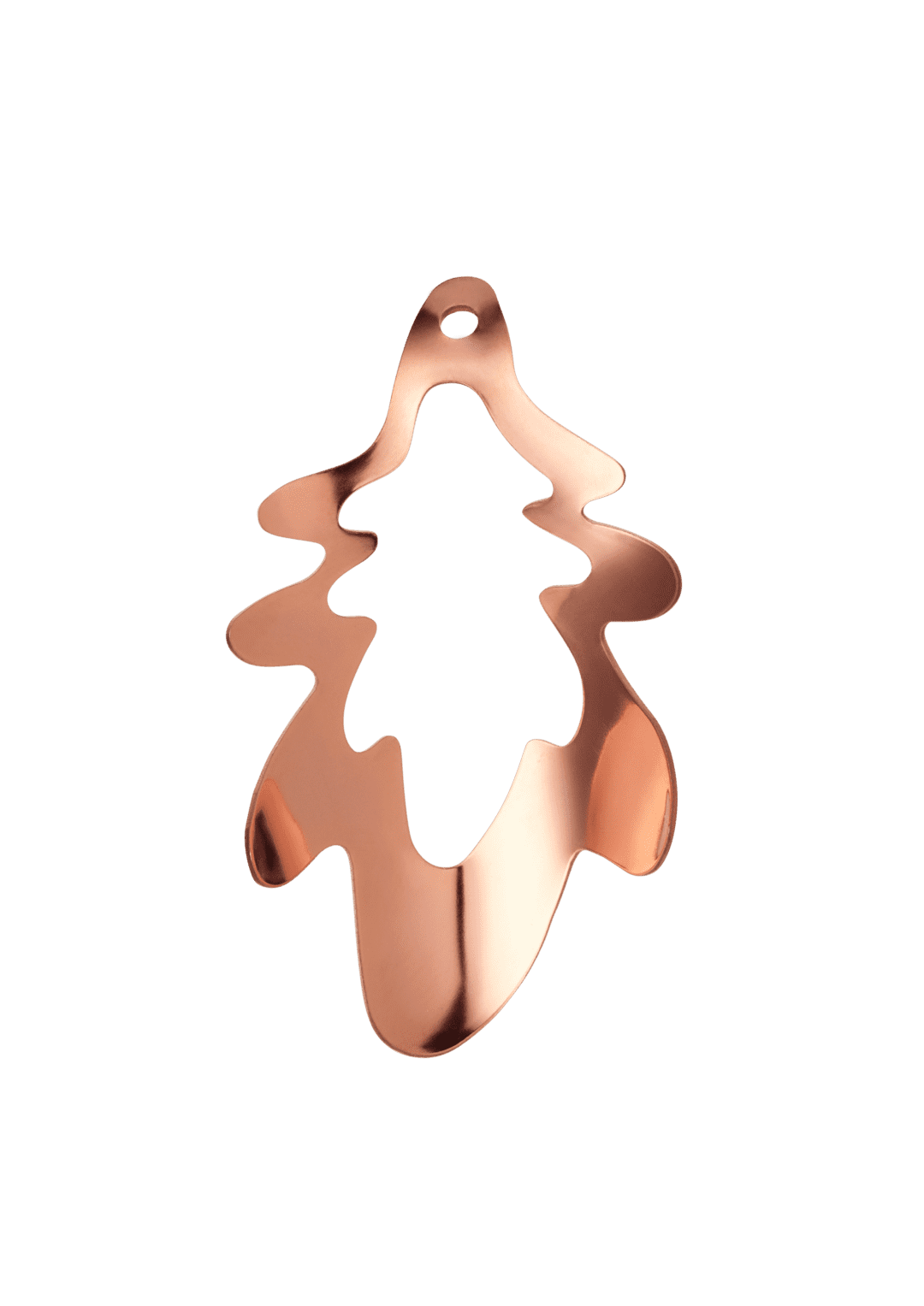 Nordic Tales Oak Leaf copper H8.5 H: 3.3" W: 2" D: 1"