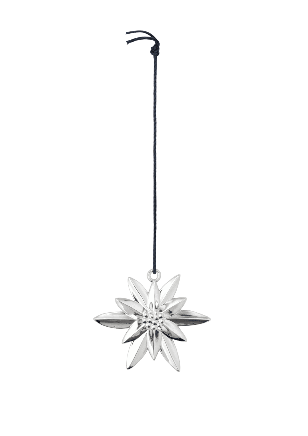 Winter flower H6.5 silver plated